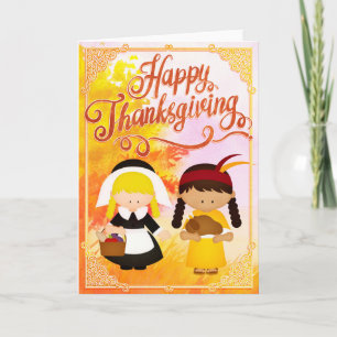 Happy Thanksgiving Children Card