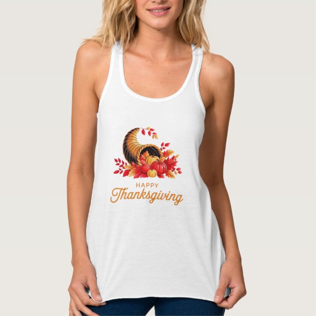 HAPPY THANKSGIVING Classic T-Shirt.png Singlet (Front)