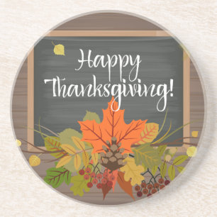 happy thanksgiving coaster