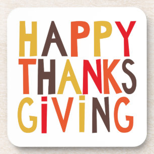 Happy Thanksgiving! Coaster