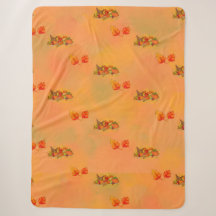 Happy Thanksgiving Cornucopia Sherpa Fleece Blanke