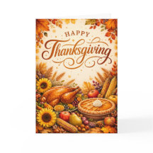 Happy Thanksgiving - Customisable Card