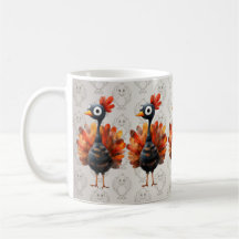 Happy Thanksgiving Cute Colourful Baby Turkey