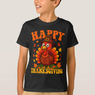 Happy Thanksgiving Cute Turkey Family Dinner Thank T-Shirt