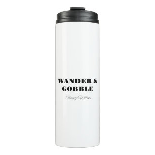 Happy Thanksgiving Cute Turkey Travel Thermal Tumbler