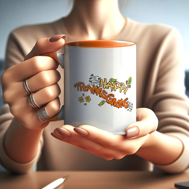  Happy Thanksgiving day and hello autumn MUG (Creator Uploaded)