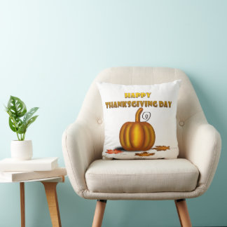 Happy Thanksgiving Day Cushion