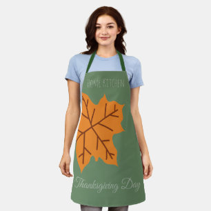 Happy Thanksgiving Day,Fall Autumn Season, Modern Apron
