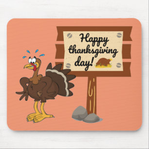 Happy Thanksgiving Day Funny Mouse Pad