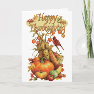 Happy Thanksgiving Day Greeting Card