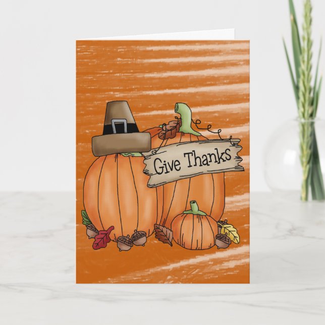 Happy Thanksgiving Day Greeting Card (Front)