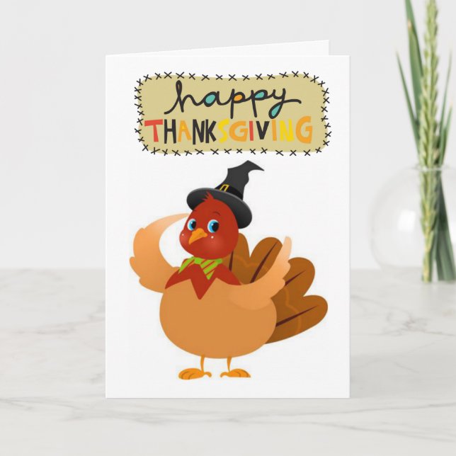 Happy Thanksgiving Day Greeting Card (Front)