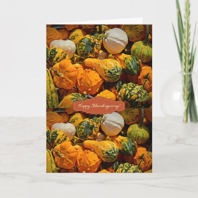 Happy Thanksgiving Day Greeting Card (Front)