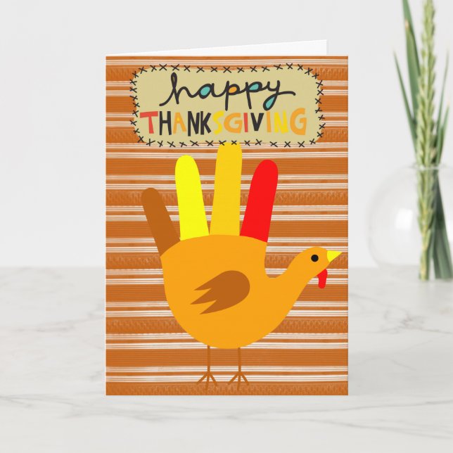 Happy Thanksgiving Day Greeting Card (Front)