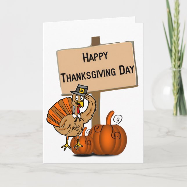 Happy Thanksgiving Day Greeting Card (Front)