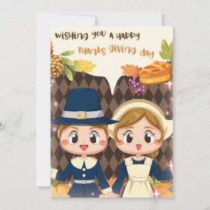 Happy Thanksgiving Day Holiday Card