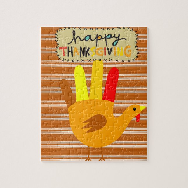 Happy Thanksgiving Day Jigsaw Puzzle (Vertical)