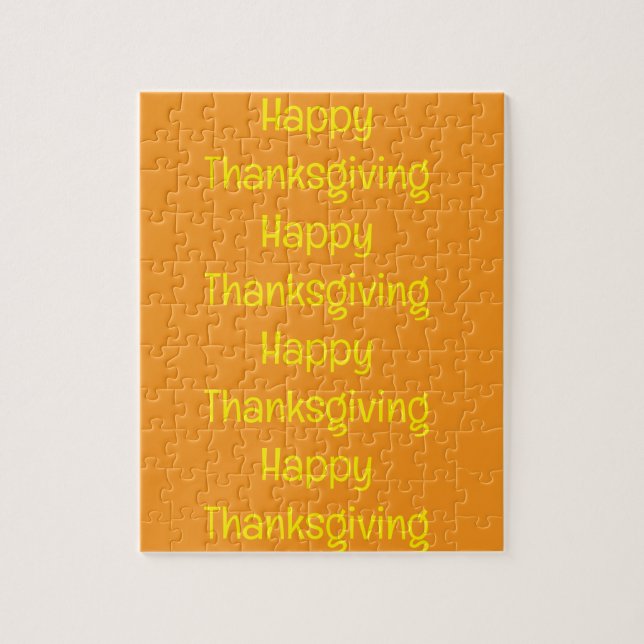 Happy Thanksgiving Day Jigsaw Puzzle  (Vertical)
