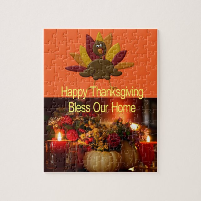 Happy Thanksgiving Day Jigsaw Puzzle (Vertical)