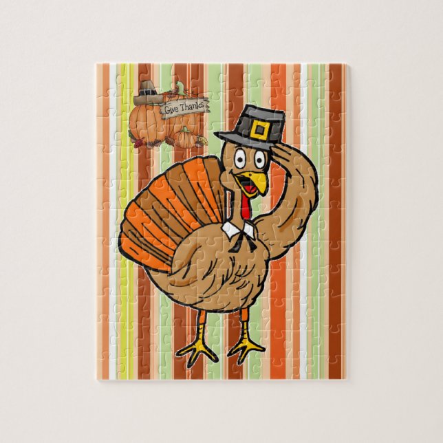 Happy Thanksgiving Day Jigsaw Puzzle (Vertical)