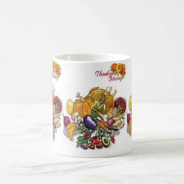 Happy Thanksgiving Day Mugs (Center)