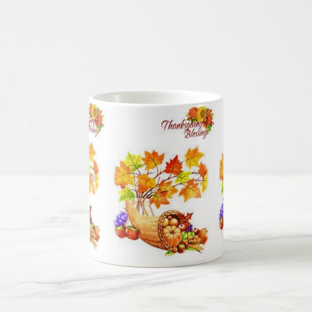 Happy Thanksgiving Day Mugs (Center)