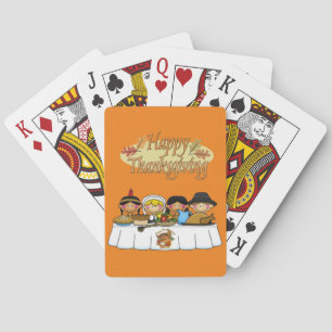 Happy Thanksgiving Day Playing Card Deck