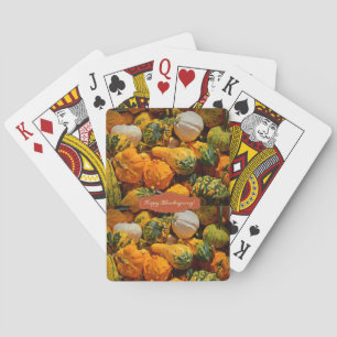 Happy Thanksgiving Day Playing Card Deck
