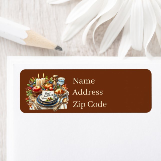 Happy Thanksgiving Dinner customisable (Insitu)