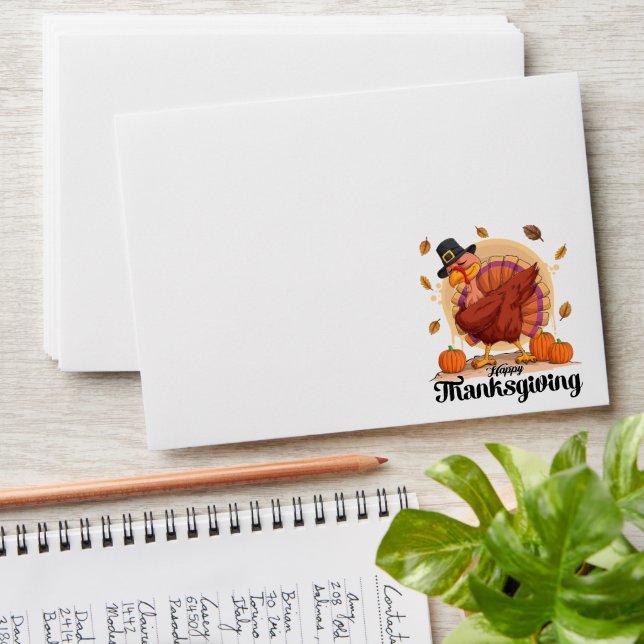 Happy Thanksgiving  Envelope (Stacked)
