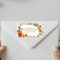 Happy Thanksgiving Fall Flowers Custom Business