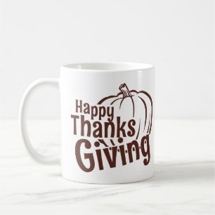 Happy Thanksgiving – Fall Harvest Design Coffee Mug