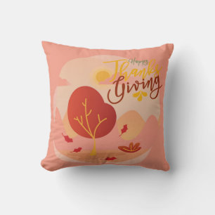 Happy Thanksgiving Fall Home Decor Modern Hygge Cushion