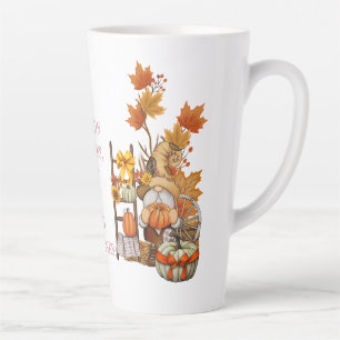happy thanksgiving fall latte mug