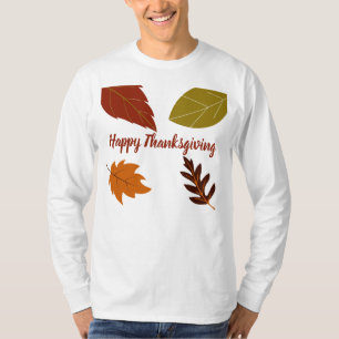 Happy Thanksgiving Fall Leaves T-Shirt