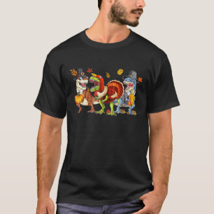 Happy Thanksgiving Family Gifts Thanksgiving Dinos T-Shirt