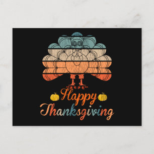 Happy Thanksgiving Family Kid Matching Pajama Gift Postcard
