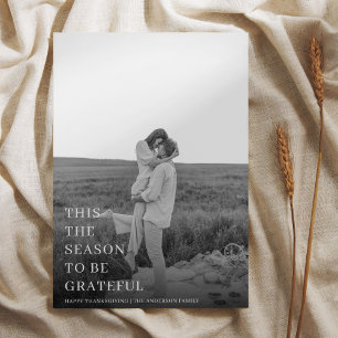 Happy Thanksgiving Family Photo   