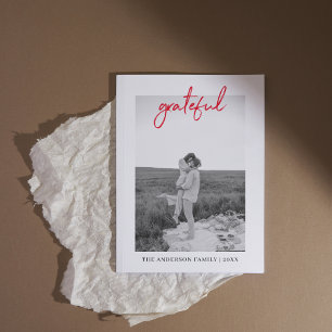 Happy Thanksgiving Family Photo   Grateful 