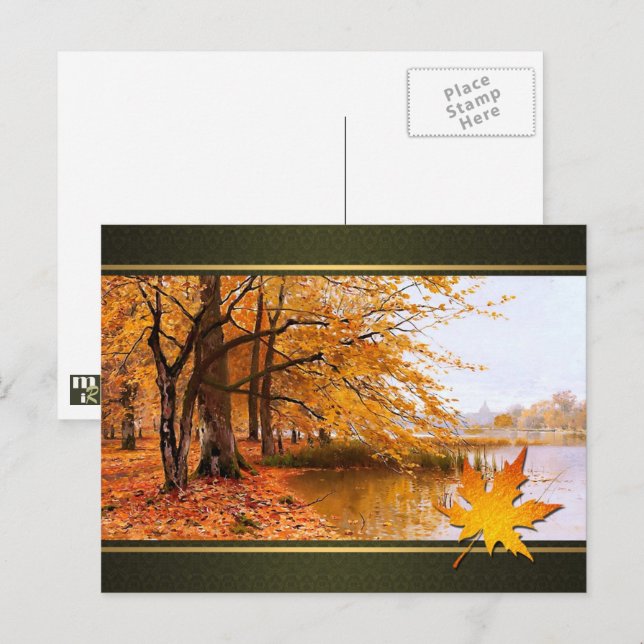 Happy Thanksgiving. Fine Art Postcard (Front/Back)