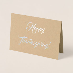 Happy Thanksgiving! Foil Card