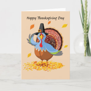 Happy Thanksgiving Folded Holiday Card