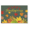 Happy Thanksgiving Foliage On Wood Paper