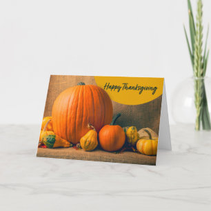 Happy Thanksgiving For Anyone Beautiful Pumpkins a Holiday Card