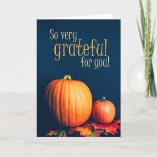 Happy Thanksgiving For Anyone Pumpkins Holiday Card
