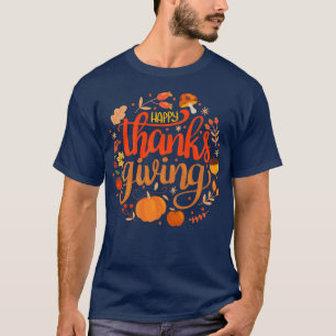 Happy Thanksgiving for Boys Girls Kids Thanksgivin T-Shirt