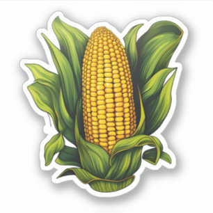 Happy Thanksgiving Fresh Yellow And Green Corn