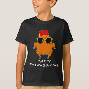 Happy Thanksgiving Friends Turkey For Boys Girls K T-Shirt