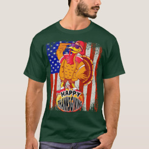 Happy Thanksgiving Funny Turkey Day Toddler Turkey T-Shirt