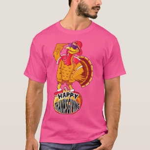 Happy Thanksgiving Funny Turkey Day Toddler Turkey T-Shirt